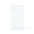 UKH07B  25" W x 80" H Shower Glass Panel, Semi-Framed Fixed Glass Shower Panel with Solid Frame, 3/8" (10mm) Thick Clear Certified Tempered Shower Door, Bathroom Shower Screen