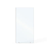 UKH07B 38" W x 80" H Shower Glass Panel, Semi-Framed Fixed Glass Shower Panel with Solid Frame, 3/8" (10mm) Thick Clear Certified Tempered Shower Door, Bathroom Shower Screen