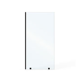 UKH07B 33" W x 80" H Shower Glass Panel, Semi-Framed Fixed Glass Shower Panel with Solid Frame, 3/8" (10mm) Thick Clear Certified Tempered Shower Door, Bathroom Shower Screen