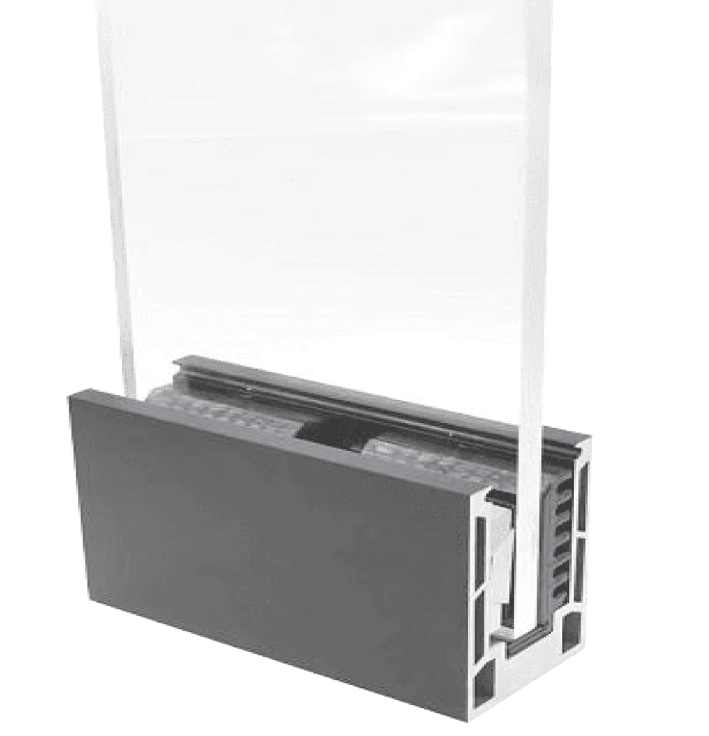 120 in ALUMINUM SQUARE BASE SHOE