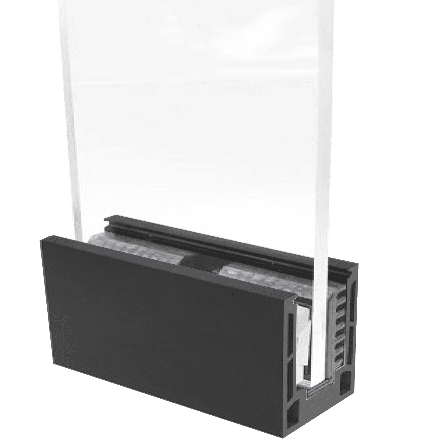 120 in ALUMINUM SQUARE BASE SHOE