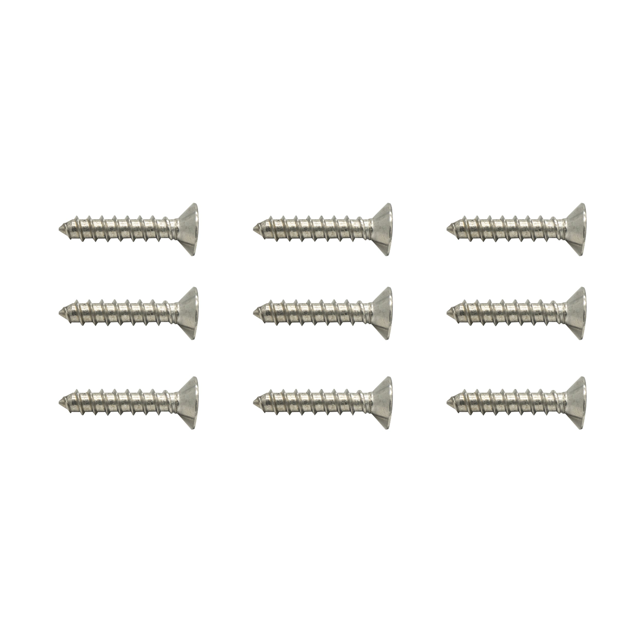 3/8 in -16 X 2 in SOCKET FLAT HEAD WOOD SCREWS FOR BASE SHOE (9PCS)(CB ...