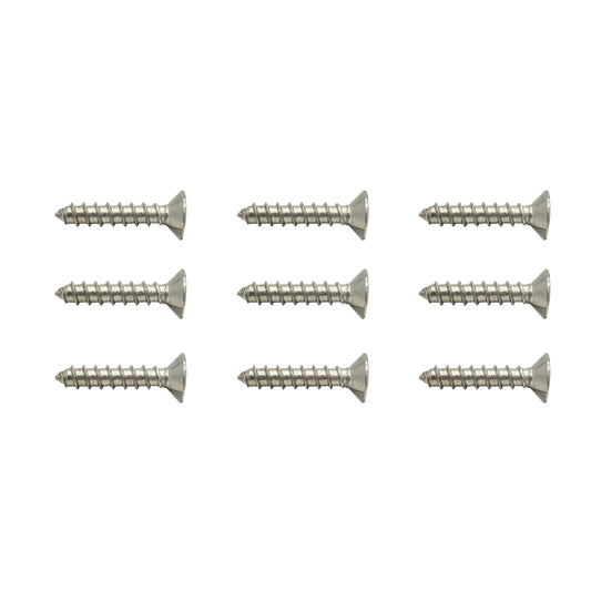 3/8 in -16 X 2 in SOCKET FLAT HEAD WOOD SCREWS FOR BASE SHOE (9PCS)