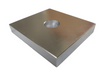 Aluminum Base Shoe Drain Block 2-1/2 in.(64 mm)x2-3/4 in.(70 mm)-Satin Anodized