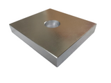 Aluminum Base Shoe Drain Block 2-1/2 in.(64 mm)x2-3/4 in.(70 mm)-Satin Anodized