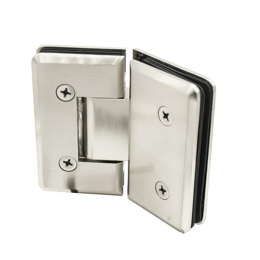 HINGE CHA SERIES - HEAVY DUTY BEVELED ADJUSTABLE 135 DEGREE GLASS TO GLASS -  (COL045)