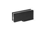 Bisagra hidráulica de suelo apta para vidrio de 5/16" a 1/2" con retención abierta a 90° hasta 150°