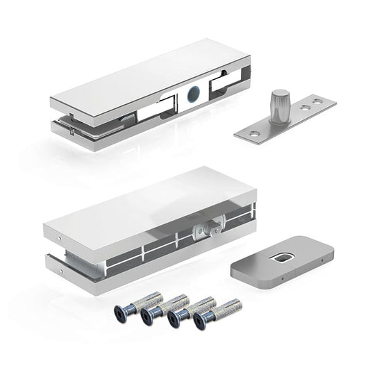 TOP AND HYDRAULIC BOTTOM PATCH FITTING SET WITH TOP PIVOT AND BASE PLATE