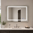 LED Mirror Frameless LED Vanity Mirror, Anti-Fog Bathroom Wall Mirror with Front Light