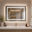 LED Mirror Frameless LED Vanity Mirror, Anti-Fog Bathroom Wall Mirror with Backlit and Front Light