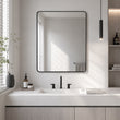 Mirror Rectangular Aluminum Alloy Framed and Tempered Glass Wall Bathroom Vanity Mirror