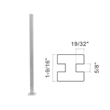 44 1/4 in BILATERAL NOTCH POST CLAMP