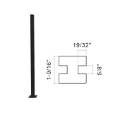 44 1/4 in BILATERAL NOTCH POST CLAMP