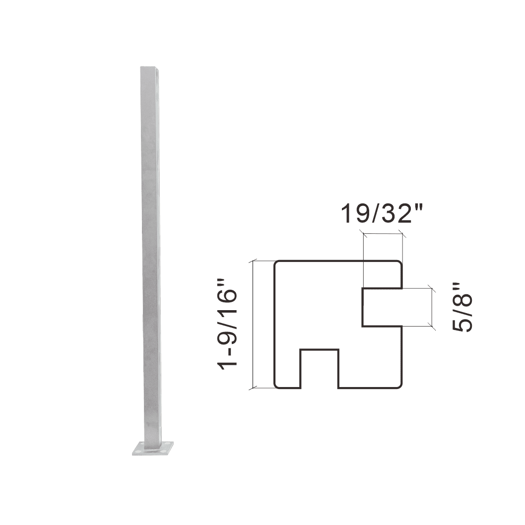 44 in 90 DEGREE CORNER POST (CNR03PT-44)
