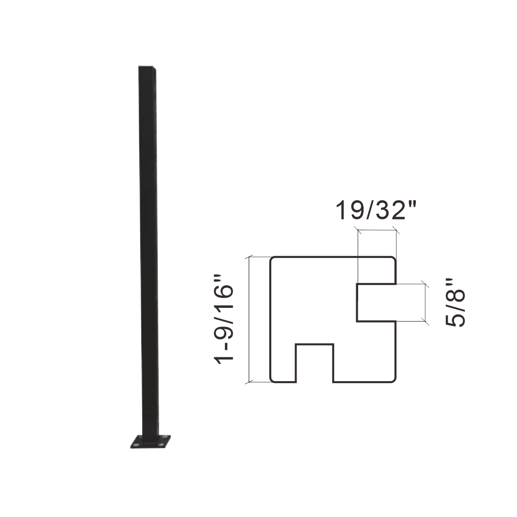 44 in 90 DEGREE CORNER POST (CNR03PT-44)