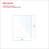 1/2 in RAILING GLASS CLEAR TEMPERED