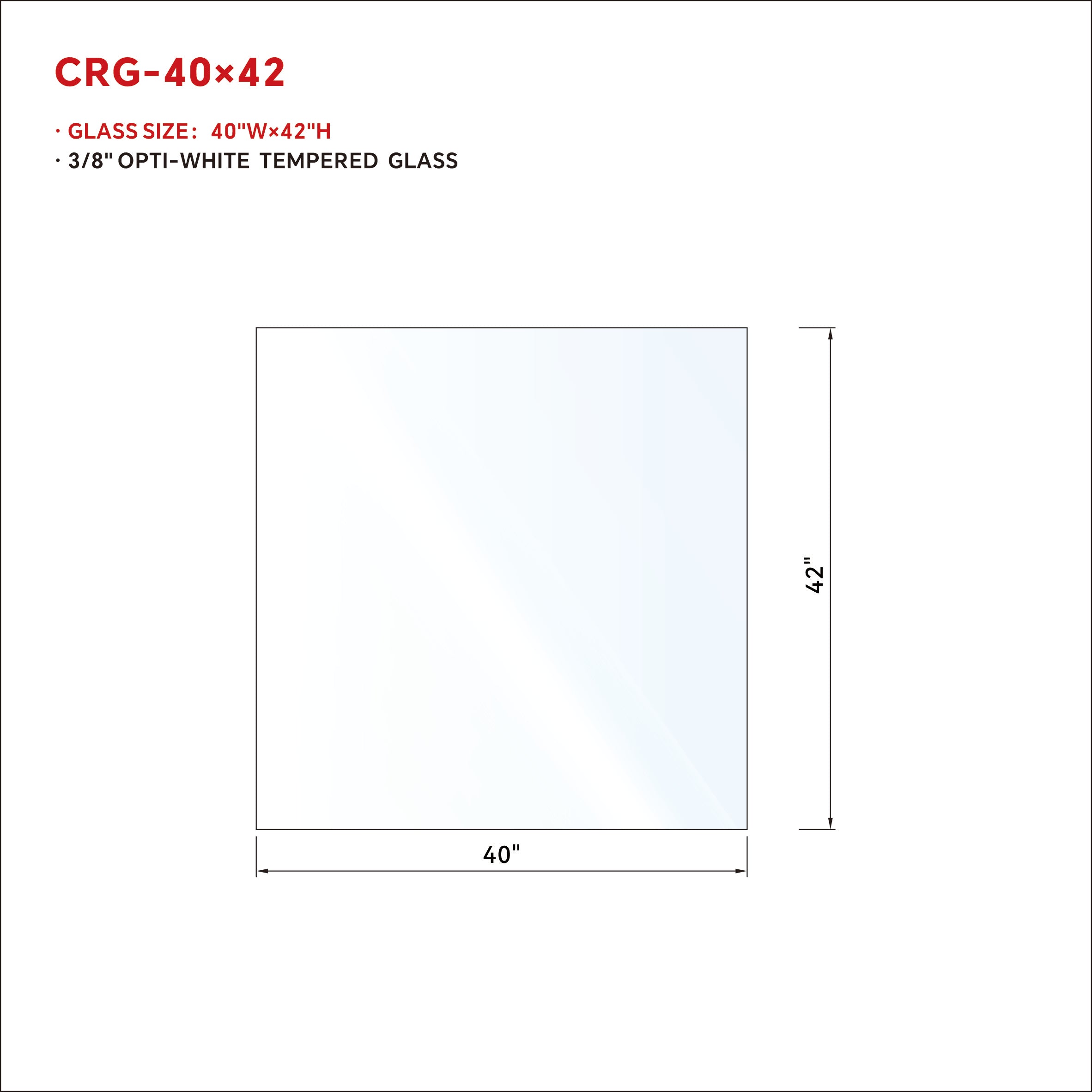 1/2 in RAILING GLASS CLEAR TEMPERED