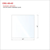 1/2 in RAILING GLASS CLEAR TEMPERED