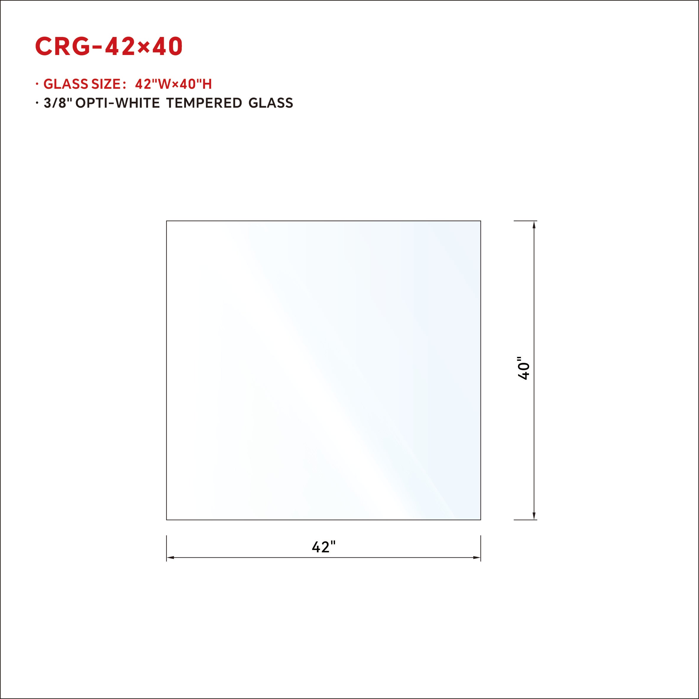 1/2 in RAILING GLASS CLEAR TEMPERED