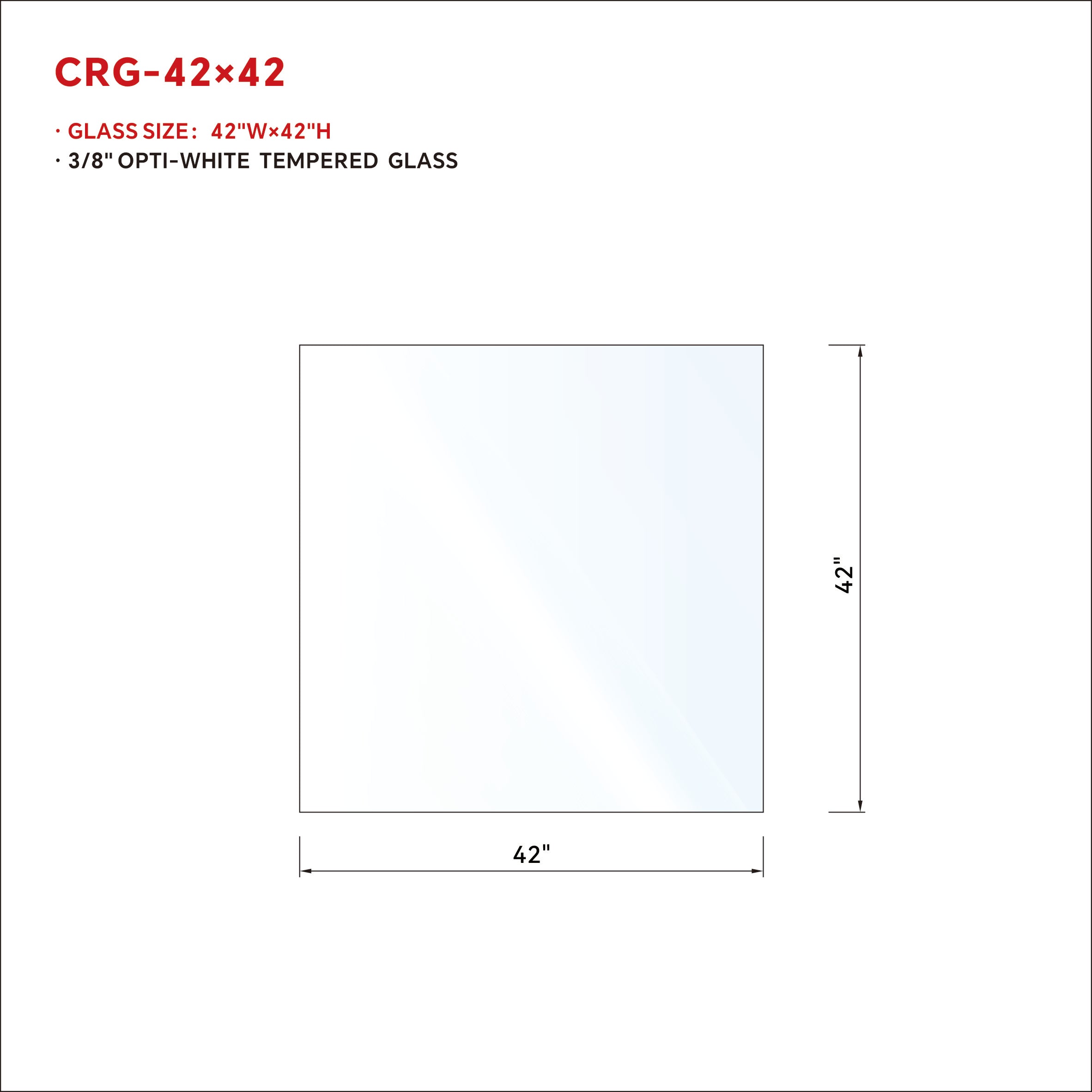 1/2 in RAILING GLASS CLEAR TEMPERED