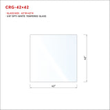 1/2 in RAILING GLASS CLEAR TEMPERED