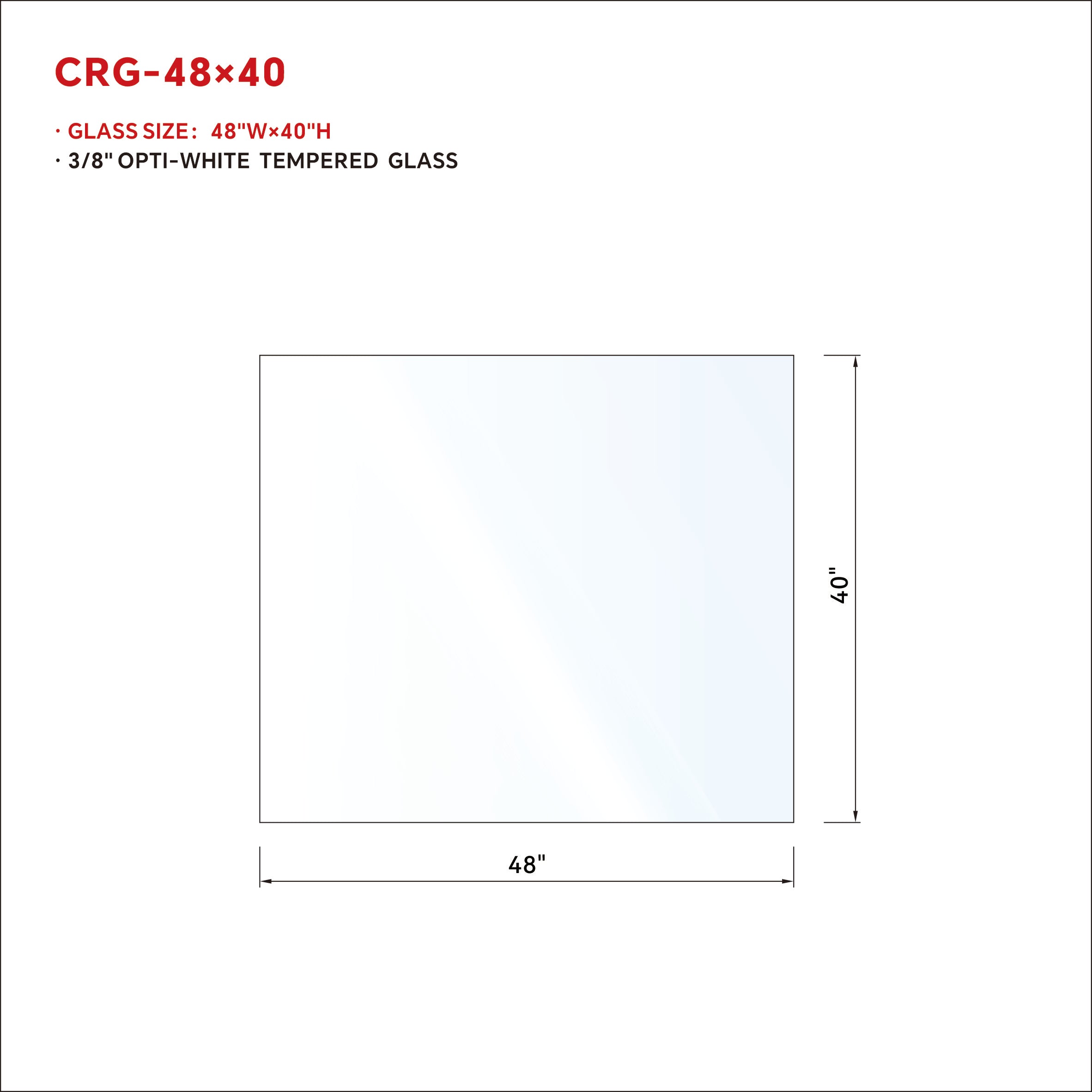 1/2 in RAILING GLASS CLEAR TEMPERED