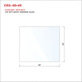 1/2 in RAILING GLASS CLEAR TEMPERED