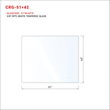 1/2 in RAILING GLASS CLEAR TEMPERED