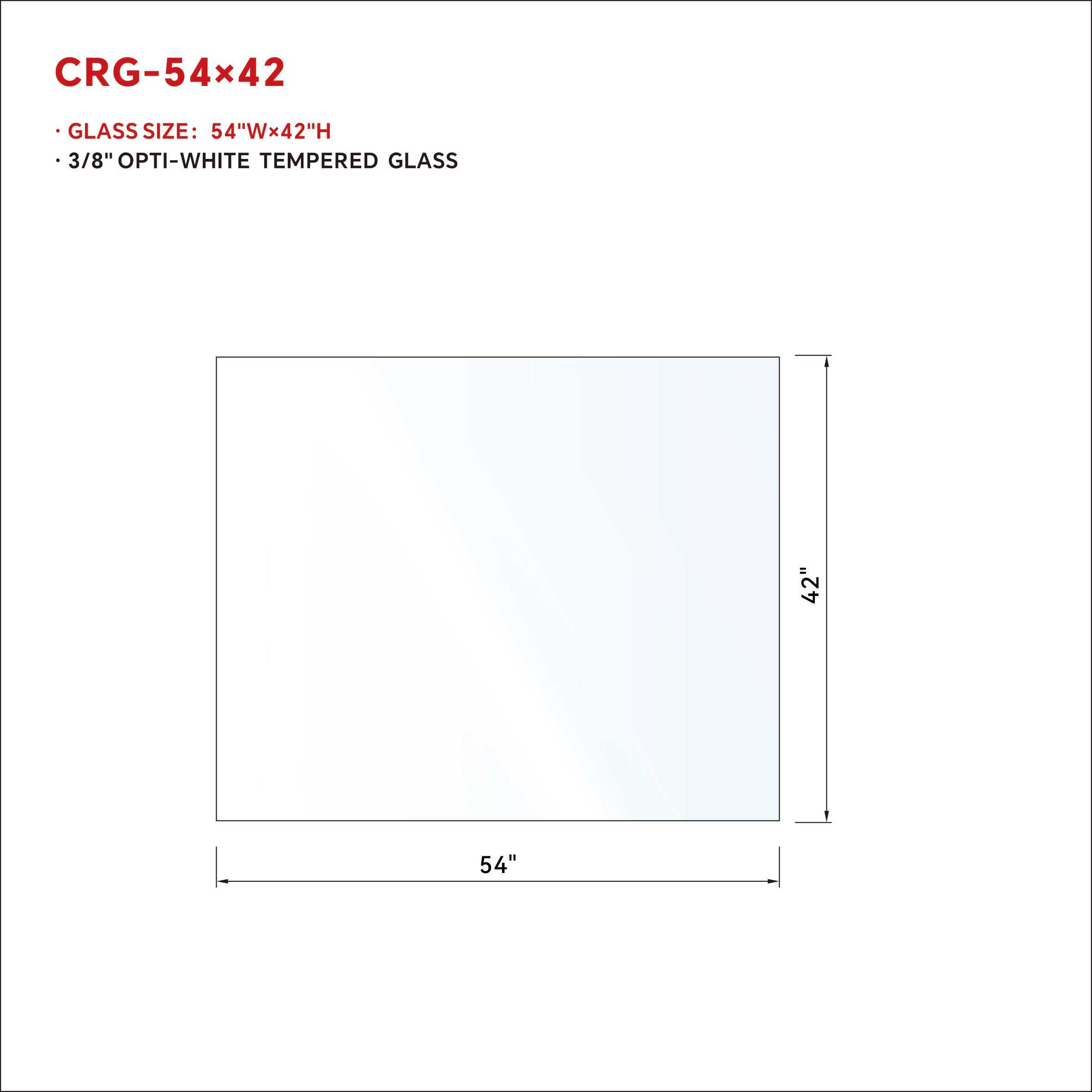 1/2 in RAILING GLASS CLEAR TEMPERED