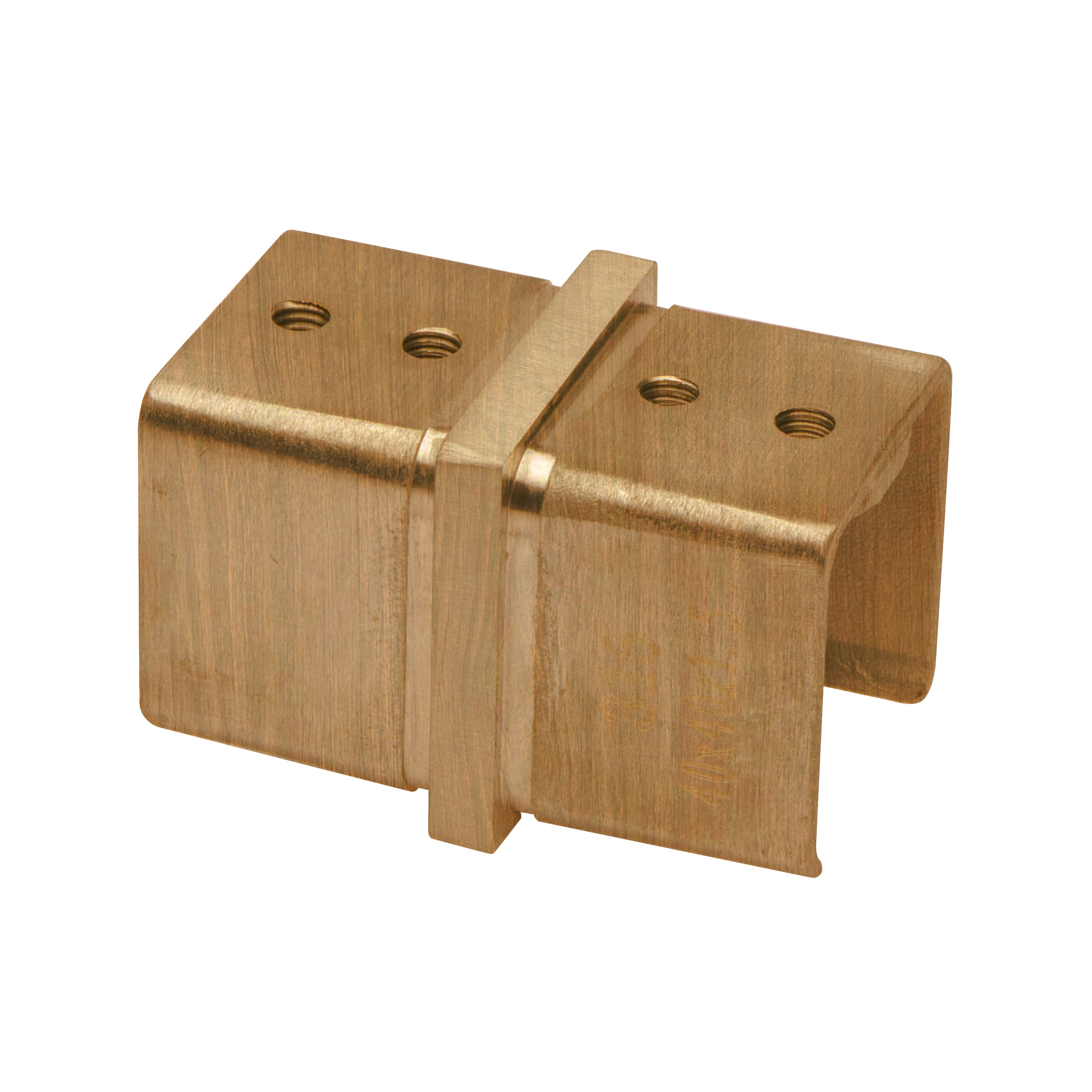 Conector en línea para riel con tapa cuadrada de 1-9/16"