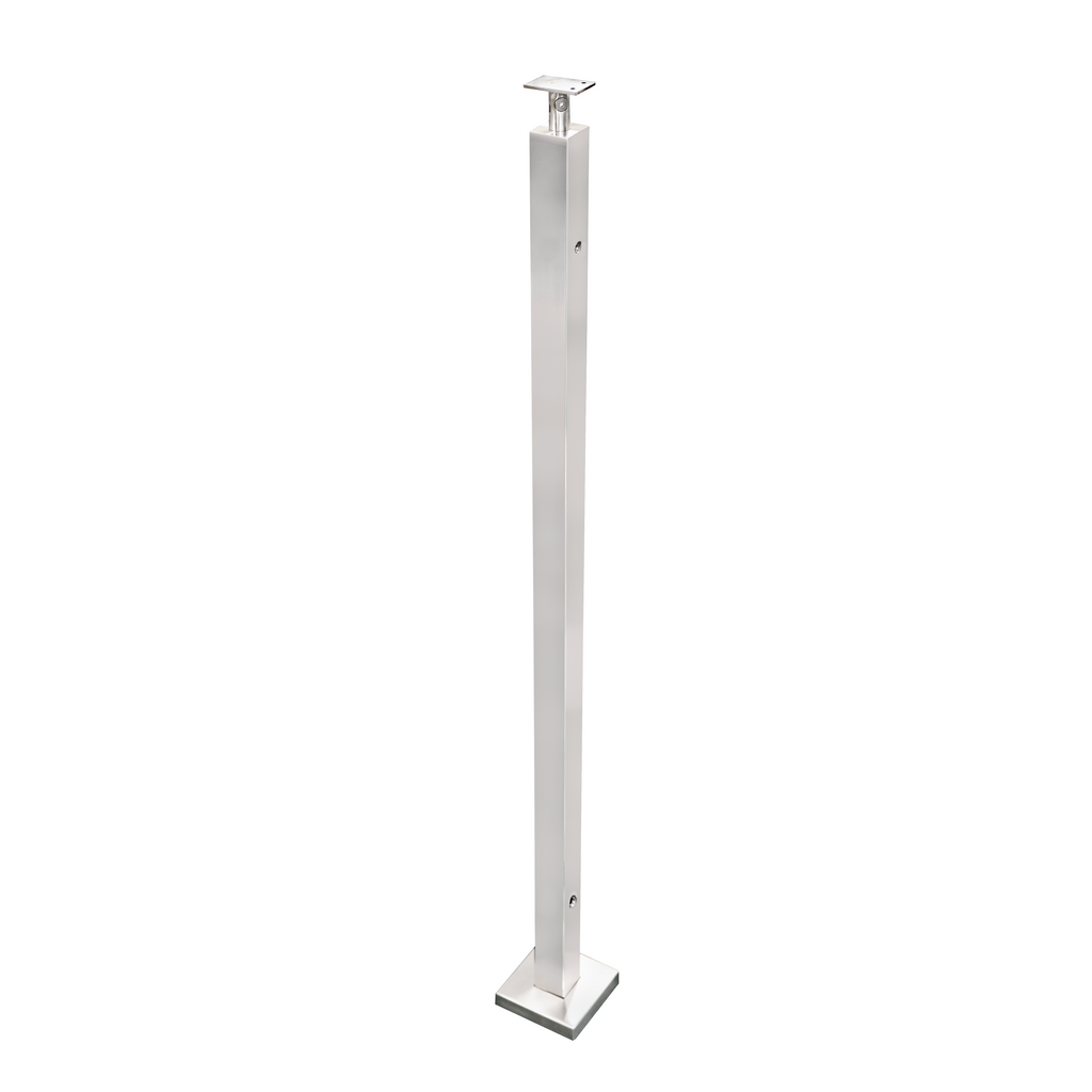 SINGLE SIDE GLASS CLAMP POST SQUARE (CRS39GC) – Unikoo Glass & Hardware