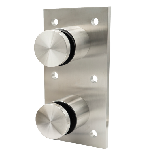 2 in GLASS RAIL STANDOFF FITTING W/ MOUNTING PLATE (07SO20)