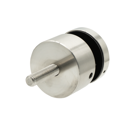 GLASS RAIL ROUND STANDOFF BASE & CAP - 2 in DIAMETER X 1 in LONG PROJECTION (CSS13CP)