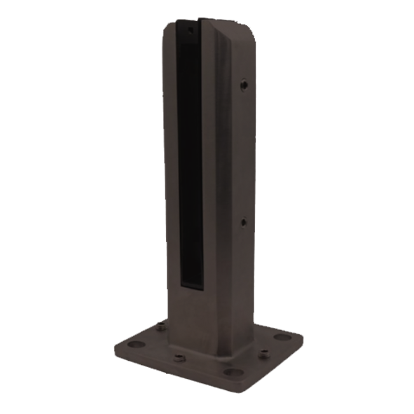 SQUARE SURFACE MOUNT POST CLAMP - 10 in