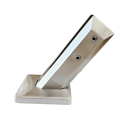 SURFACE MOUNT POST CLAMP FOR BEVEL STAIRS WITH BASE