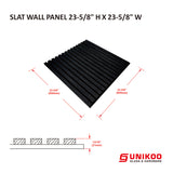 WOODEN SLAT WALL PANEL 23-5/8" H X 23-5/8"W