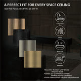 WOODEN SLAT WALL PANEL 23-5/8" H X 23-5/8"W