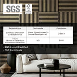 WOODEN SLAT WALL PANEL 23-5/8" H X 23-5/8"W