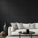 WOODEN SLAT WALL PANEL 23-5/8" H X 23-5/8"W