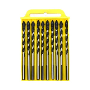 10-PIECE 10 MM (3/8in) TITANIUM DRILL BITS SET