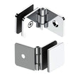 GLASS CLAMP - BEVELED WALL MOUNT ADJUSTABLE - 49 X 44 MM - (ADJ037)