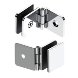 GLASS CLAMP - BEVELED WALL MOUNT ADJUSTABLE - 49 X 44 MM - (ADJ037)