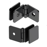 GLASS CLAMP - BEVELED WALL MOUNT ADJUSTABLE - 49 X 44 MM - (ADJ037)