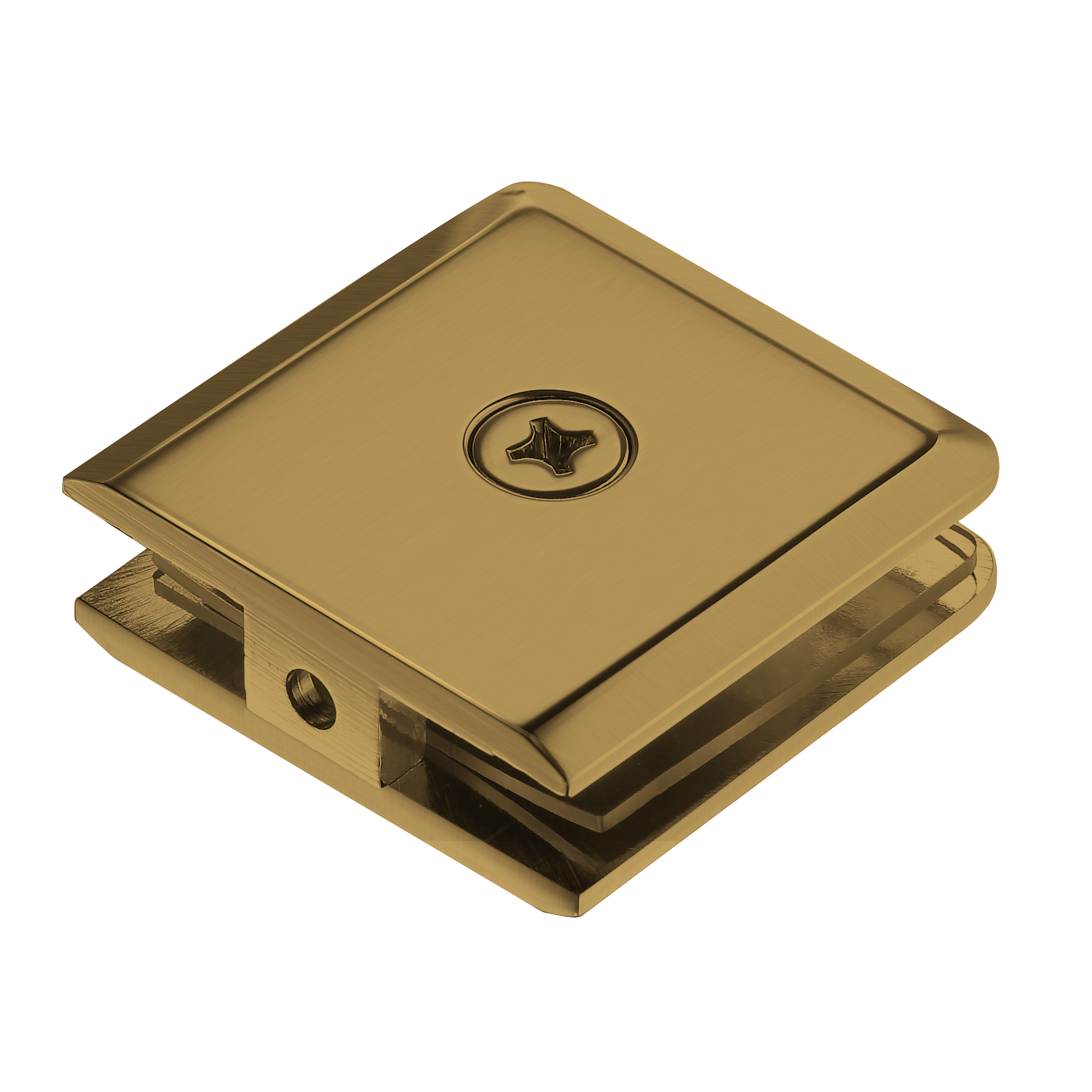 GLASS CLAMP - BEVELED 51 X 51 X 4 MM - (BCU4)