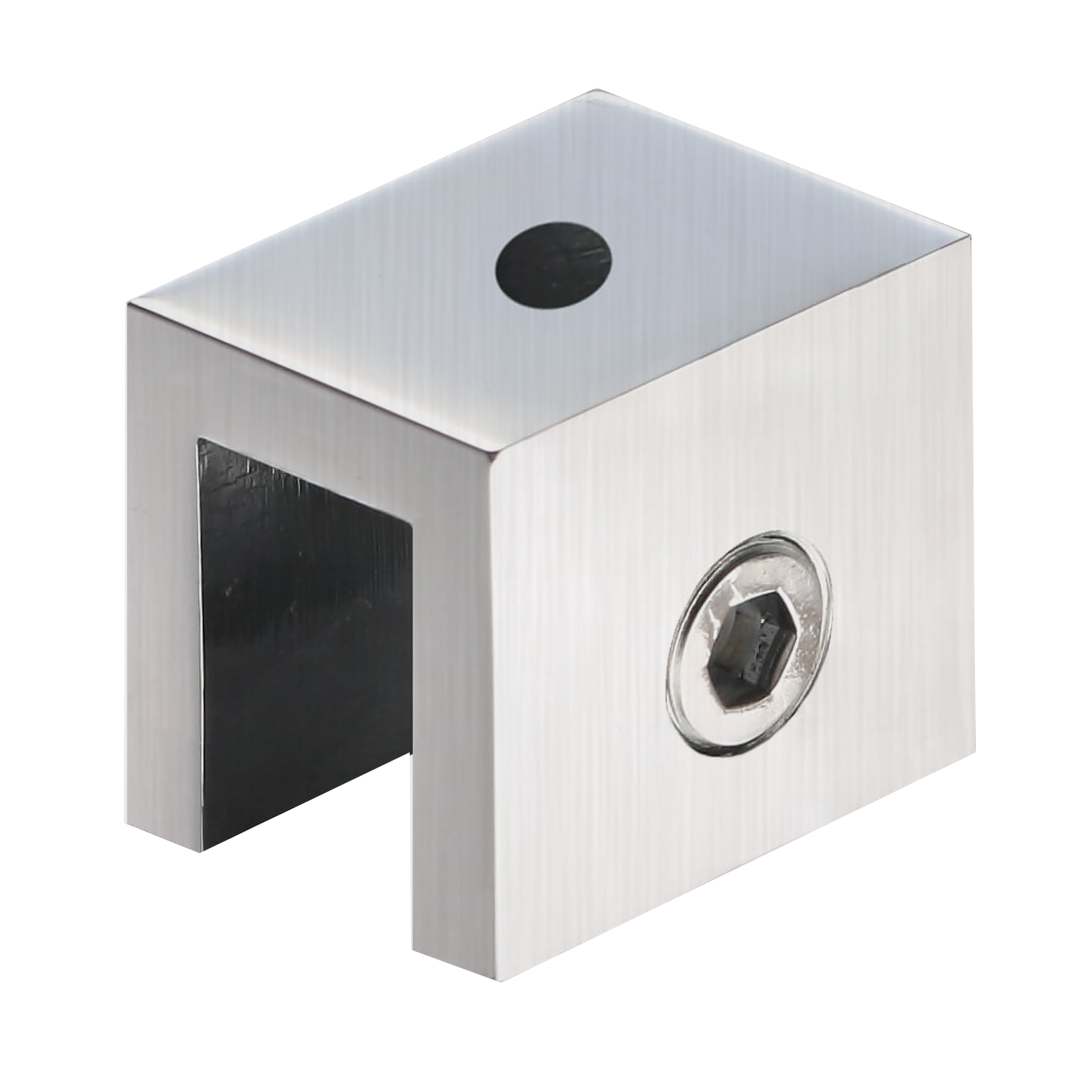 GLASS CLAMP - SQUARE INTERIOR SHOWER SHELF CLAMP (FA10)