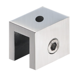 GLASS CLAMP - SQUARE INTERIOR SHOWER SHELF CLAMP (FA10)
