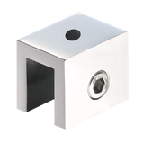 GLASS CLAMP - SQUARE INTERIOR SHOWER SHELF CLAMP (FA10)