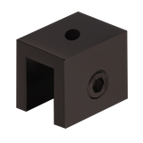 GLASS CLAMP - SQUARE INTERIOR SHOWER SHELF CLAMP (FA10)