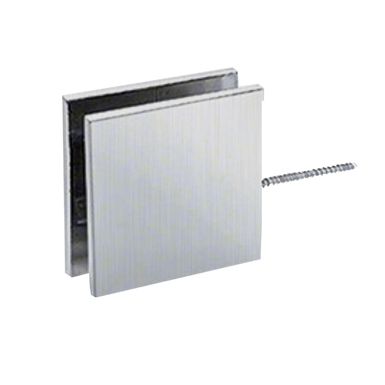 GLASS CLAMP - SQUARE WALL MOUNT - 51 X 51 MM - (SGC186)