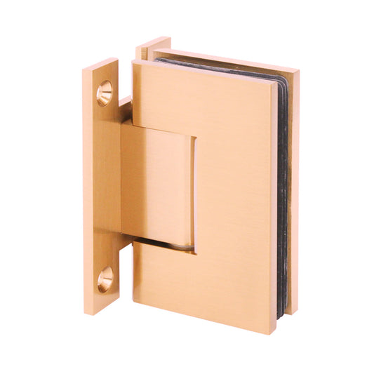 HINGE GIN SERIES - SQUARE WALL MOUNT H-PLATE 90 DEGREES - (GEN037) INCLUDES INSTALLATION HARDWARE